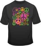Peace Signs - Neon T Shirt