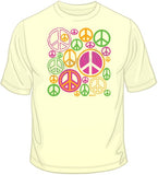 Peace Signs - Neon T Shirt