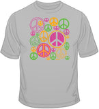 Peace Signs - Neon T Shirt