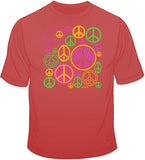 Peace Signs - Neon T Shirt