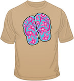 Pink Flip Flops  T Shirt