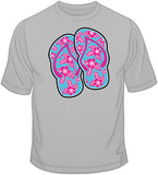 Pink Flip Flops  T Shirt