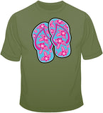 Pink Flip Flops  T Shirt