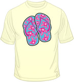 Pink Flip Flops  T Shirt
