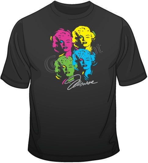Pop Art Marilyn-Neon T Shirt