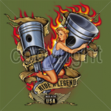 Ride a Legend, Pistons &amp; Broad T Shirt