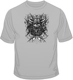 Screaming Viking Skull (supersized) T Shirt