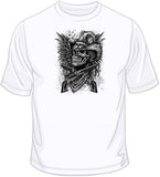 Skull Cowboy, Guns, Wings T Shirt
