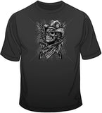 Skull Cowboy, Guns, Wings T Shirt