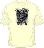 Skull Cowboy, Guns, Wings T Shirt