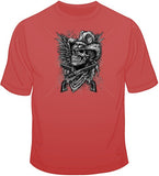 Skull Cowboy, Guns, Wings T Shirt