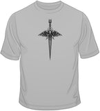 Skull Wings Knife w/ Crest T Shirt