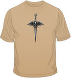 Skull Wings Knife w/ Crest T Shirt