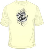 Skull with Crown & Snake T Shirt