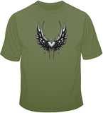 Small Wing Heart w/ Crest T Shirt