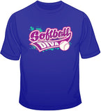 Softball Diva T Shirt