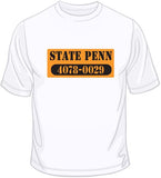 State Penn (black &amp; orange) T Shirt