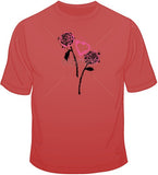 Stencil Roses &amp; Heart T Shirt