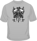 Viking Skull with Ax (supersized) T Shirt
