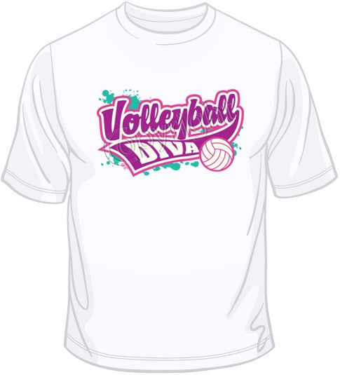 Volleyball Diva T Shirt