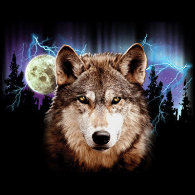 Wolf Lightning  T Shirt