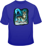 Wolf Moon Silhouette  T Shirt