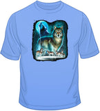 Wolf Moon Silhouette  T Shirt