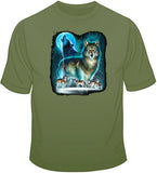 Wolf Moon Silhouette  T Shirt