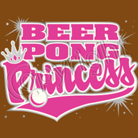 Beer Pong Princess-Neon T Shirt