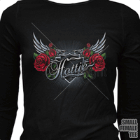 Hottie w/ Wings & Roses T Shirt