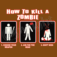 Kill a Zombie T Shirt