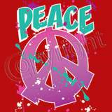 Peace Grafitti - Neon T Shirt
