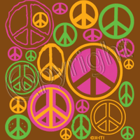 Peace Signs - Neon T Shirt