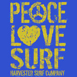 Peace, Love, Surf T Shirt