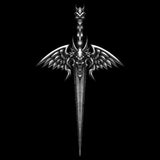Skull Wings Knife w/ Crest T Shirt