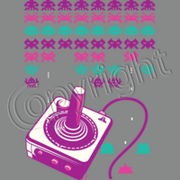 Space Invaders - Neon T Shirt