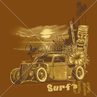 Surf's Up-Hot Rod T Shirt