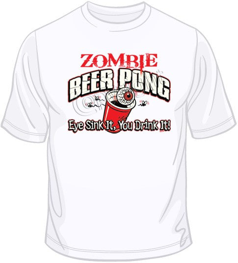 Zombie Beer Pong T Shirt
